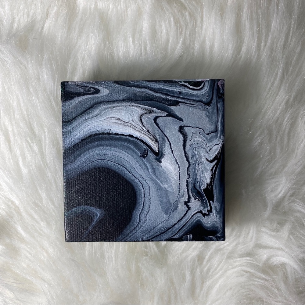 Mini Marble Paint Canvas Decor